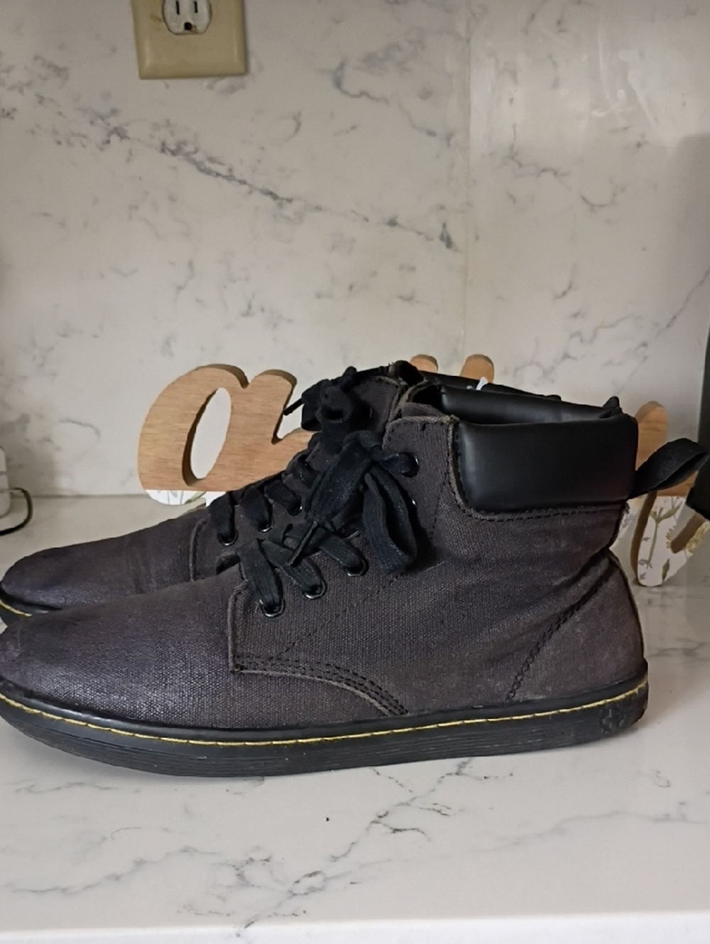 Dr. Martens Men's Black Canvas Chukka Boots